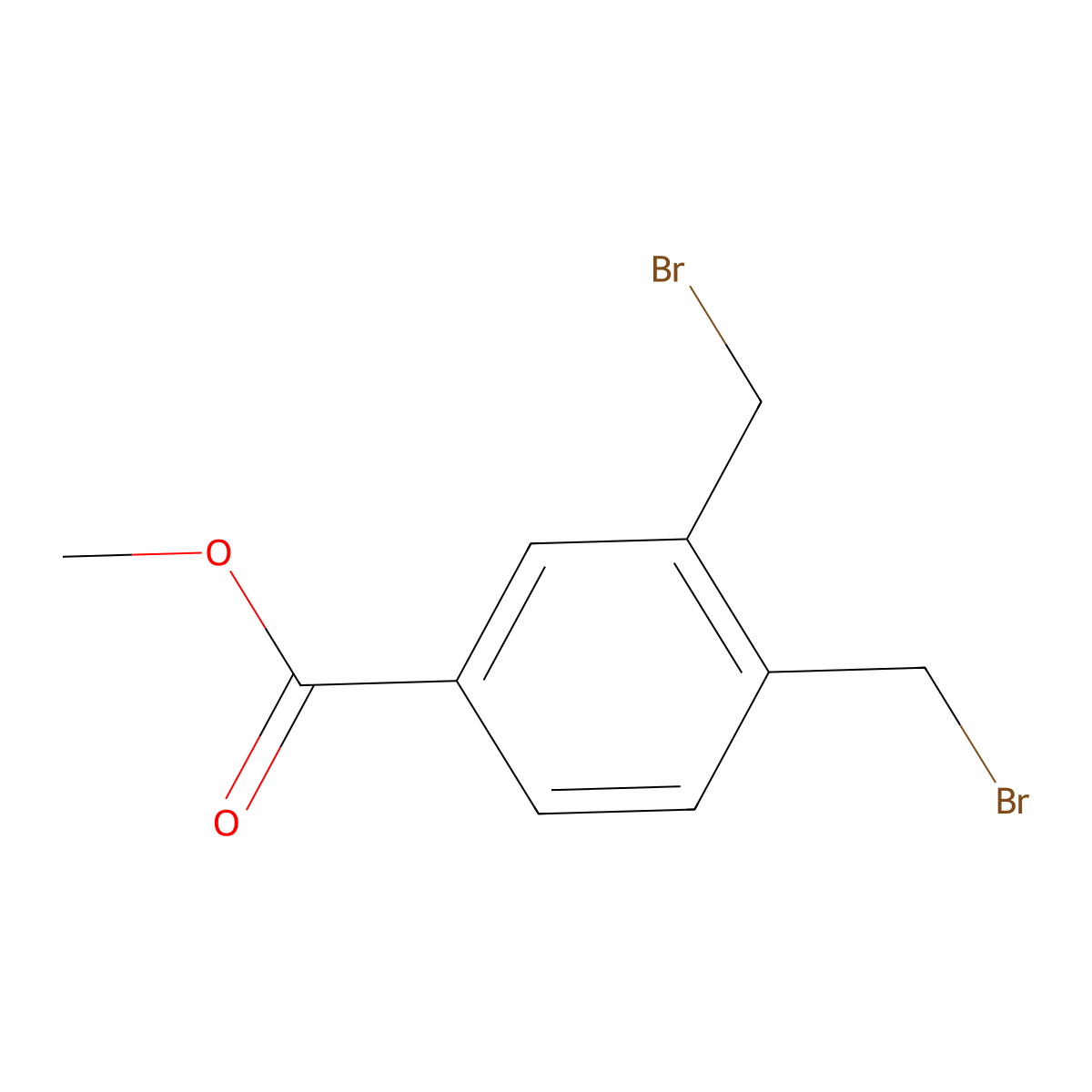 Methyl 3,4-bis(bromomethyl)benzoate molecular structure, CAS 20896-23-5