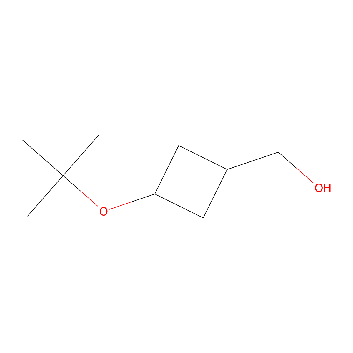 [3-(Tert-butoxy)cyclobutyl]methanol molecular structure, CAS 2089648-64-4