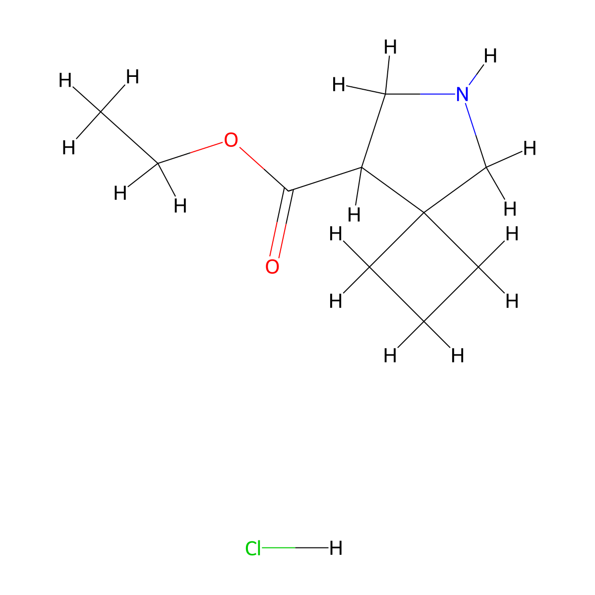 Ethyl 6-azaspiro[3.4]octane-8-carboxylate hydrochloride molecular structure, CAS 2089648-68-8