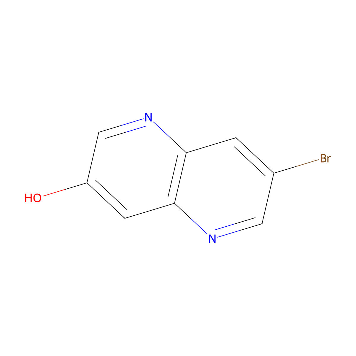 7-Bromo-1,5-naphthyridin-3-ol molecular structure, CAS 2089648-77-9