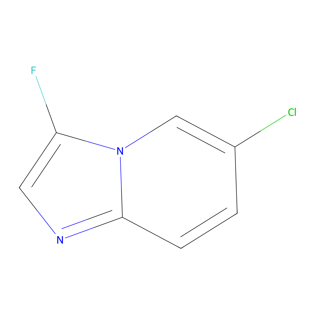 6-Chloro-3-fluoroimidazo[1,2-A]pyridine molecular structure, CAS 2089648-91-7