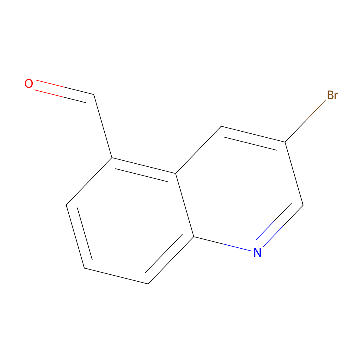 3-Bromoquinoline-5-carbaldehyde molecular structure, CAS 2089648-96-2