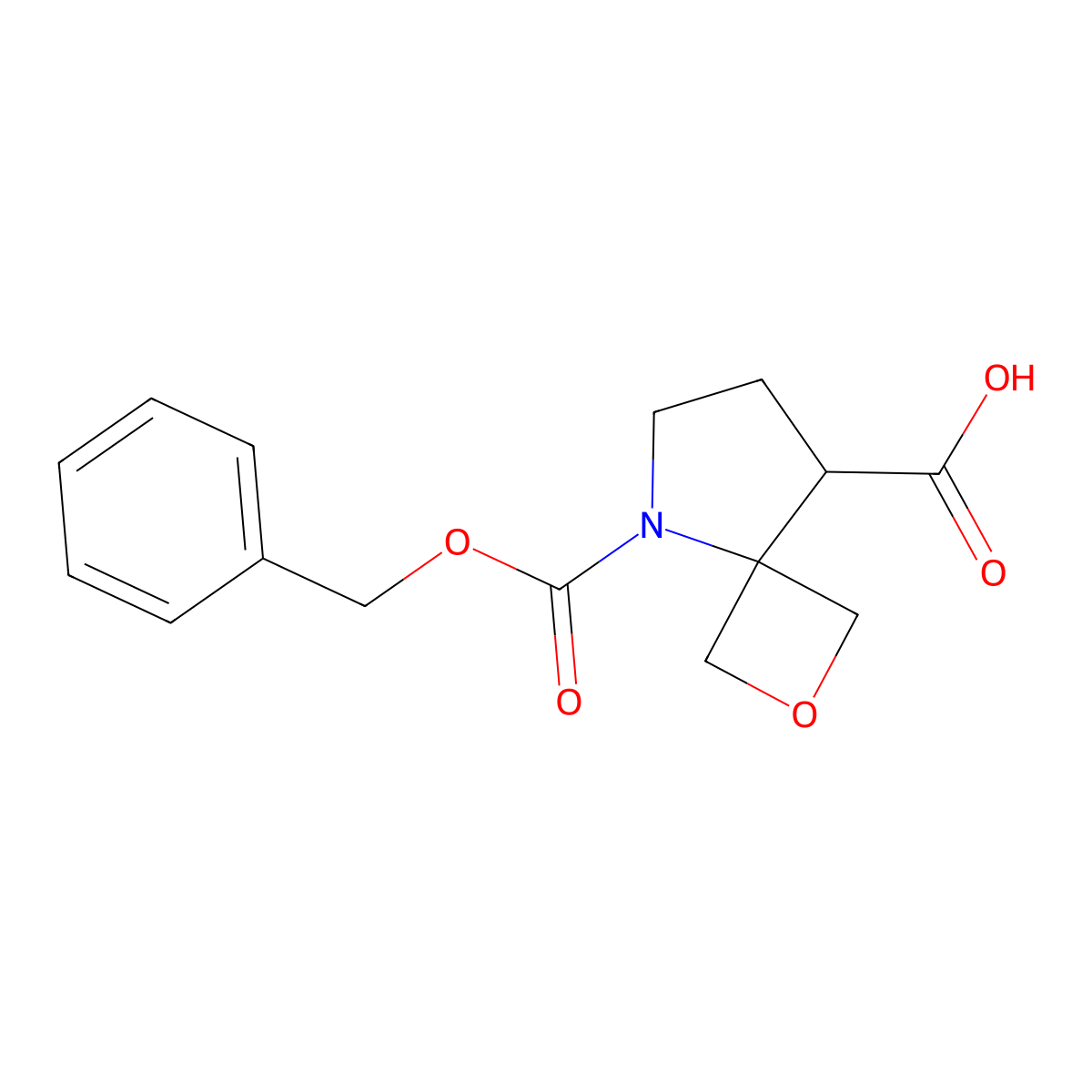 5-((Benzyloxy)carbonyl)-2-oxa-5-azaspiro[3.4]octane-8-carboxylic acid molecular structure, CAS 2089649-02-3