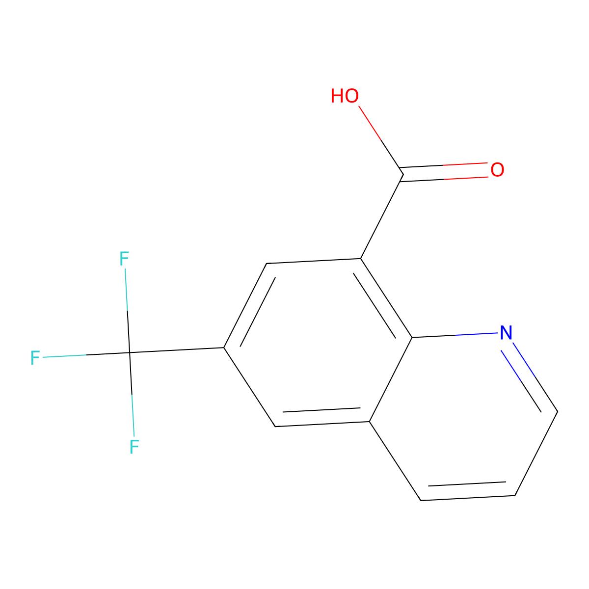 6-(Trifluoromethyl)quinoline-8-carboxylic acid molecular structure, CAS 2089649-11-4