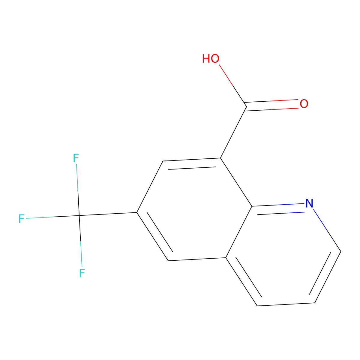 6-(Trifluoromethyl)quinoline-8-carboxylic acid molecular structure, CAS 2089649-11-4