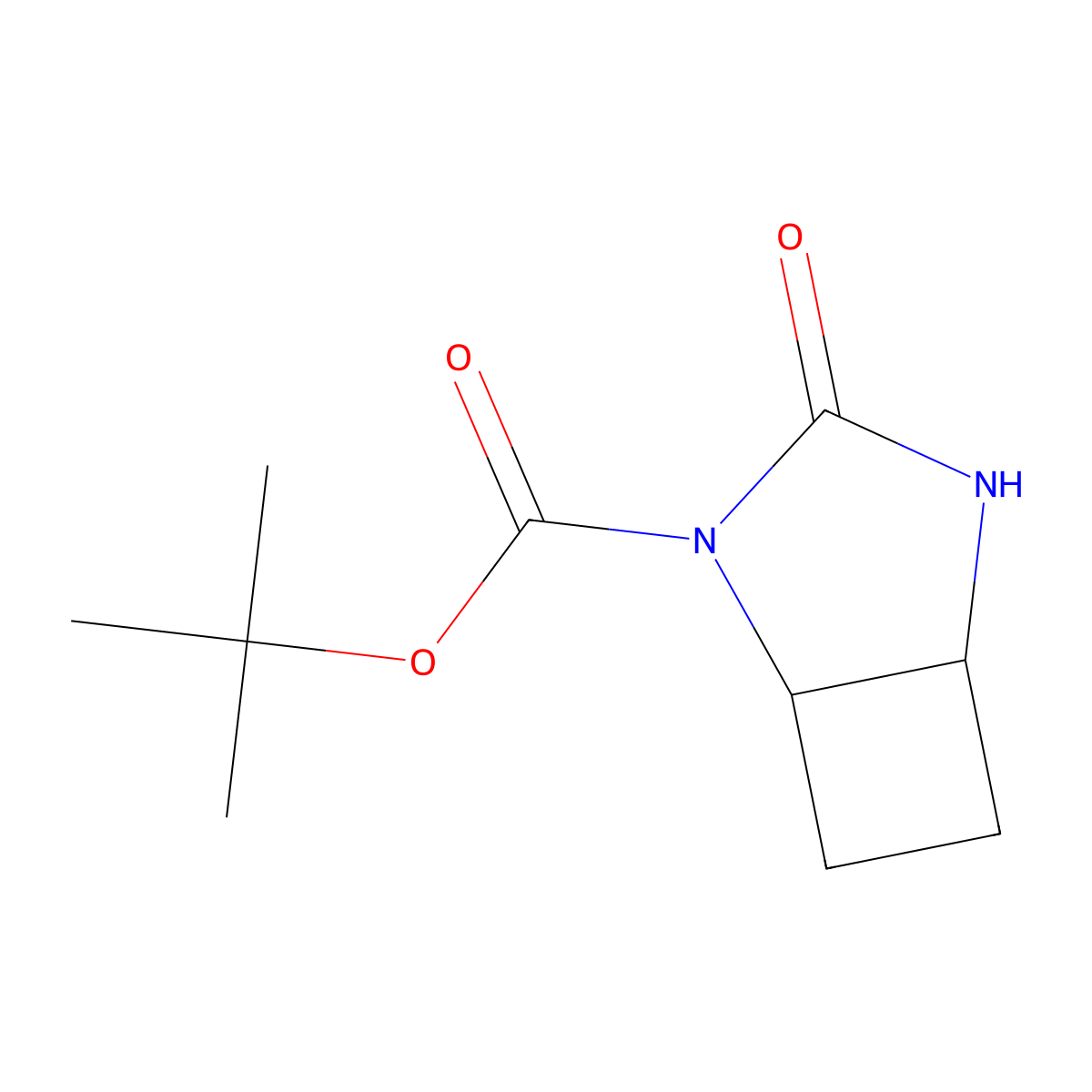 Tert-butyl cis-3-oxo-2,4-diazabicyclo[3.2.0]heptane-2-carboxylate molecular structure, CAS 2089649-17-0