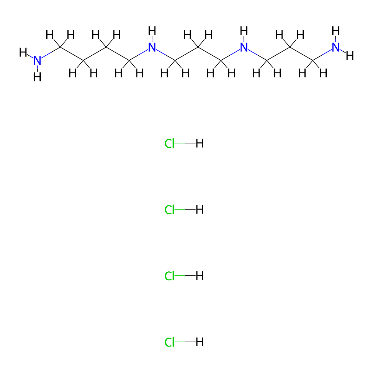 n1-(3-(3-Aminopropylamino)propyl)butane-1,4-diamine 4hcl molecular structure, CAS 2089649-22-7