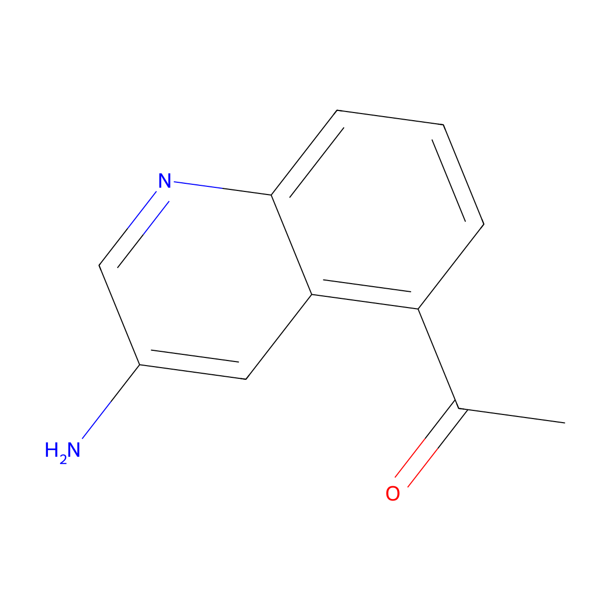 1-(3-Aminoquinolin-5-yl)ethanone molecular structure, CAS 2089649-29-4