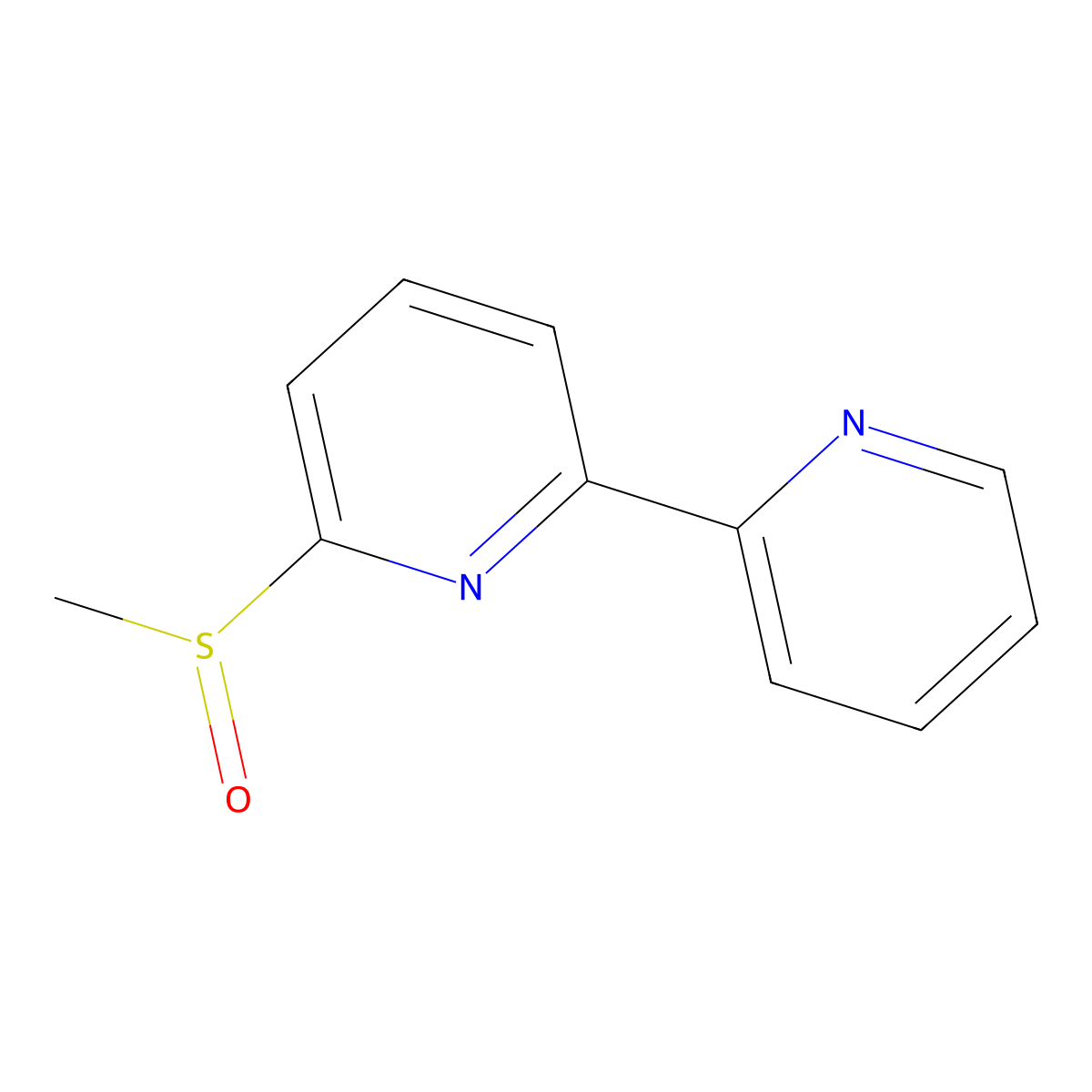 6-(Methylsulfinyl)-2,2'-bipyridine molecular structure, CAS 2089649-61-4