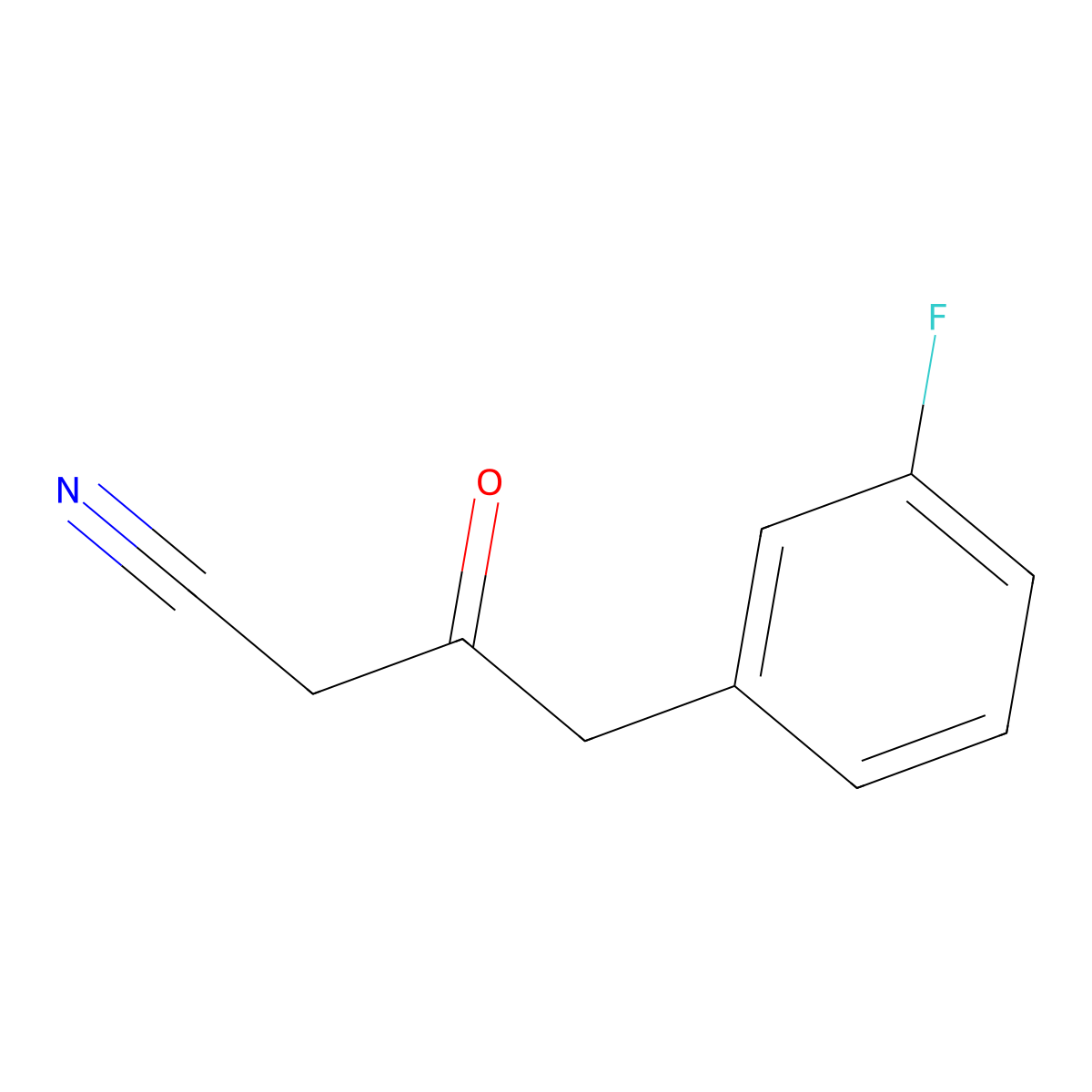 4-(3-Fluorophenyl)-3-oxobutanenitrile molecular structure, CAS 2089649-62-5