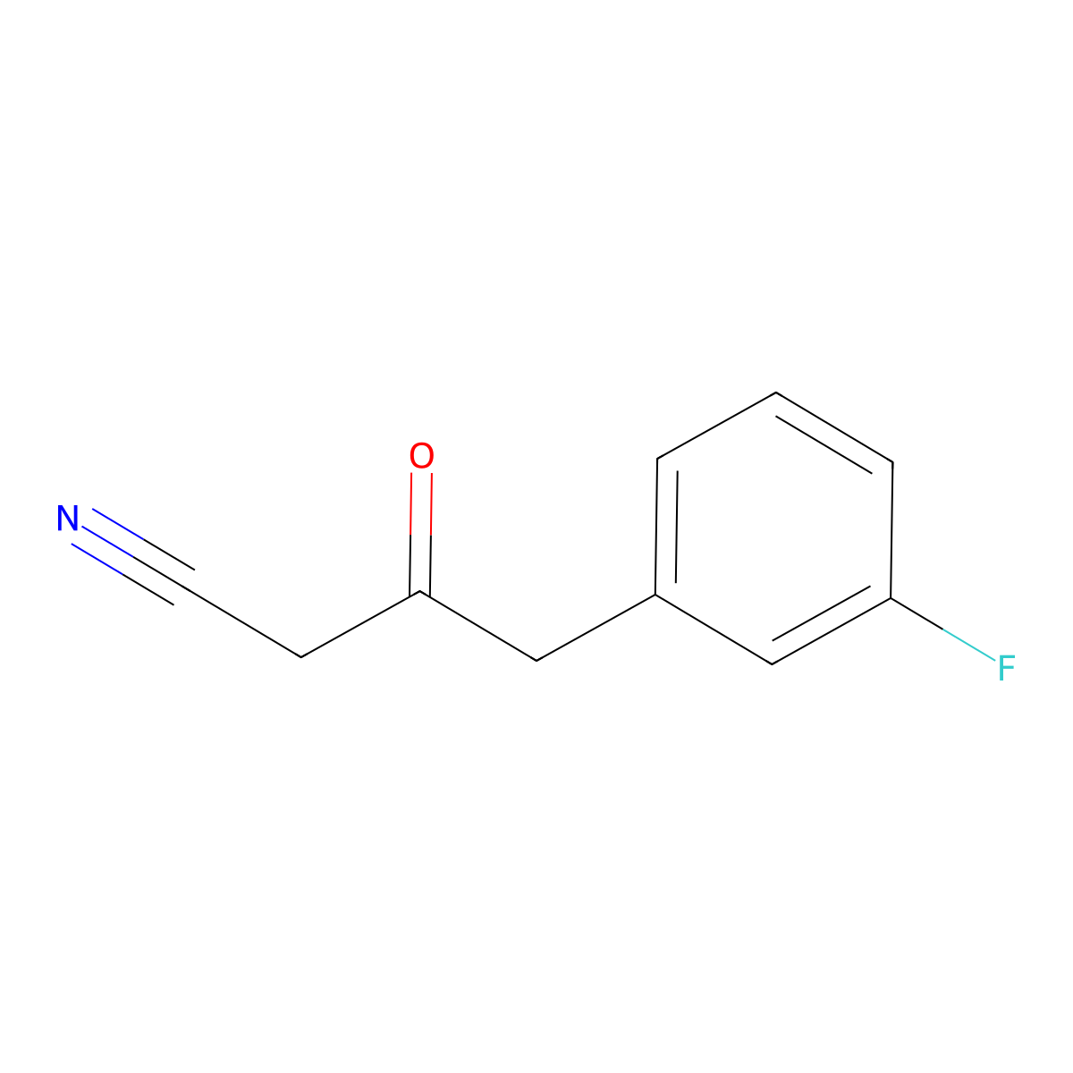 4-(3-Fluorophenyl)-3-oxobutanenitrile molecular structure, CAS 2089649-62-5
