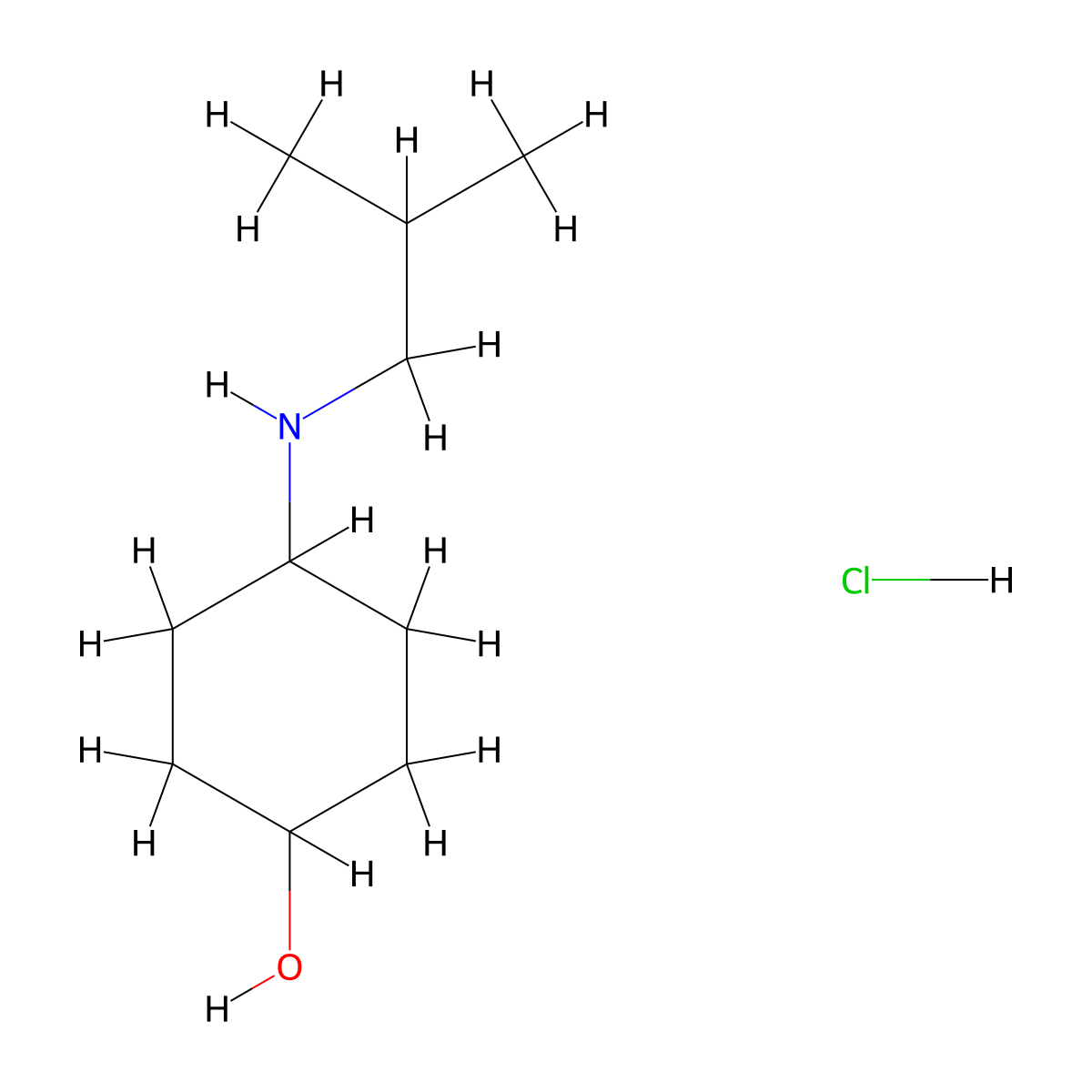 4-(Isobutylamino)cyclohexan-1-OL hcl molecular structure, CAS 2089649-65-8