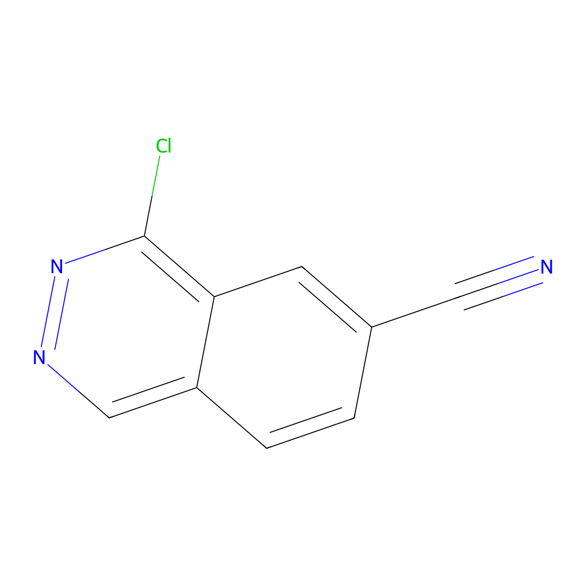 4-Chlorophthalazine-6-carbonitrile molecular structure, CAS 2089649-81-8