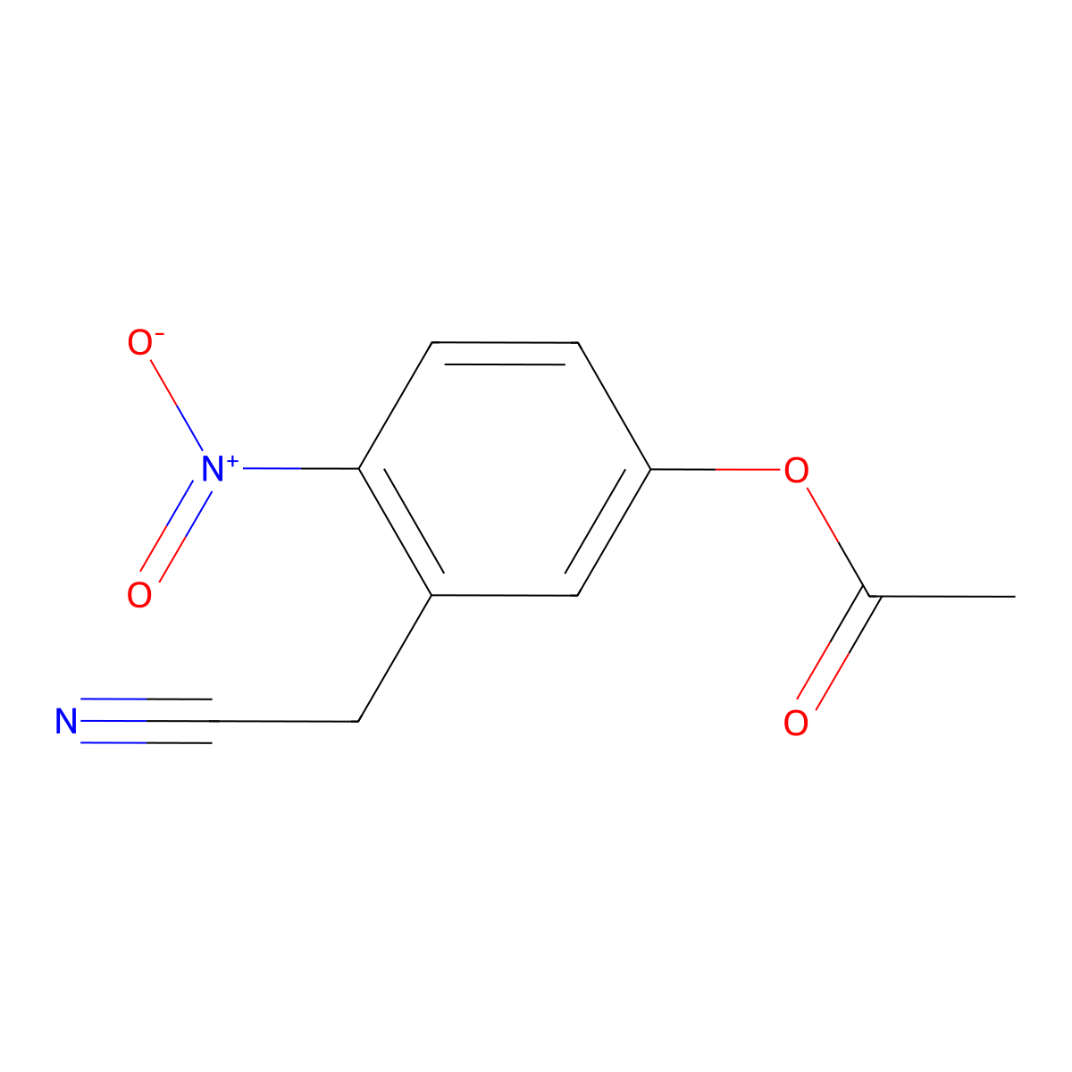 3-(Cyanomethyl)-4-nitrophenyl acetate molecular structure, CAS 2089650-01-9