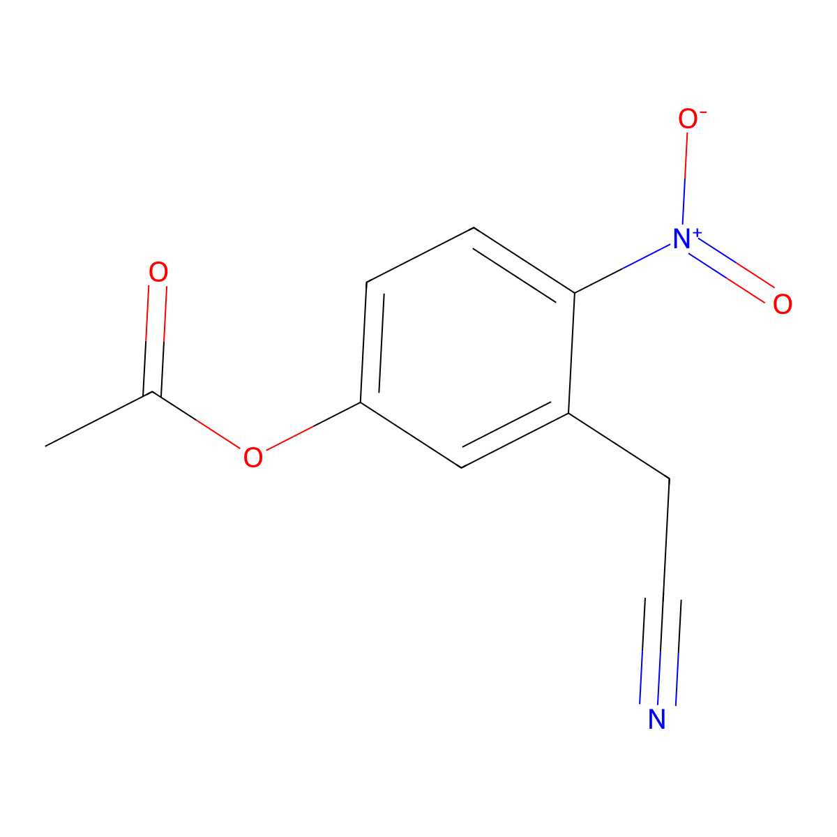 3-(Cyanomethyl)-4-nitrophenyl acetate molecular structure, CAS 2089650-01-9