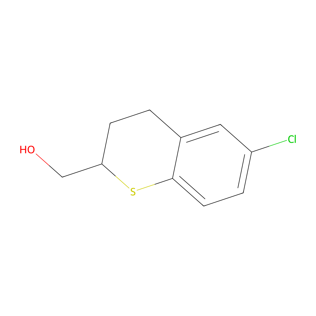 (6-Chlorothiochroman-2-YL)methanol molecular structure, CAS 2089650-30-4