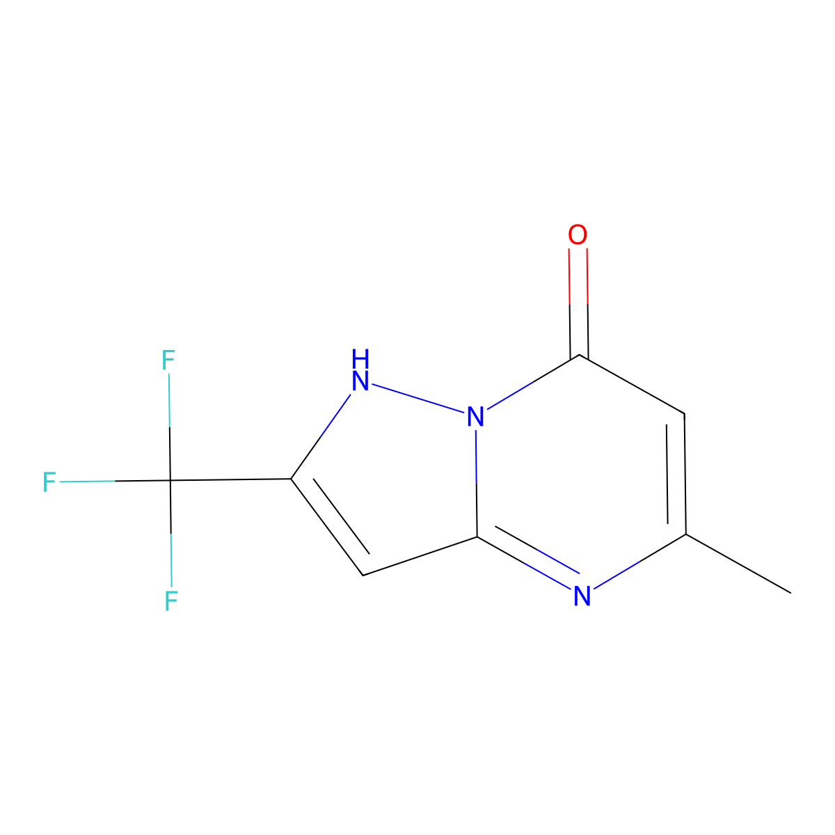 5-Methyl-2-(trifluoromethyl)pyrazolo[1,5-A]pyrimidin-7-OL molecular structure, CAS 2089650-79-1