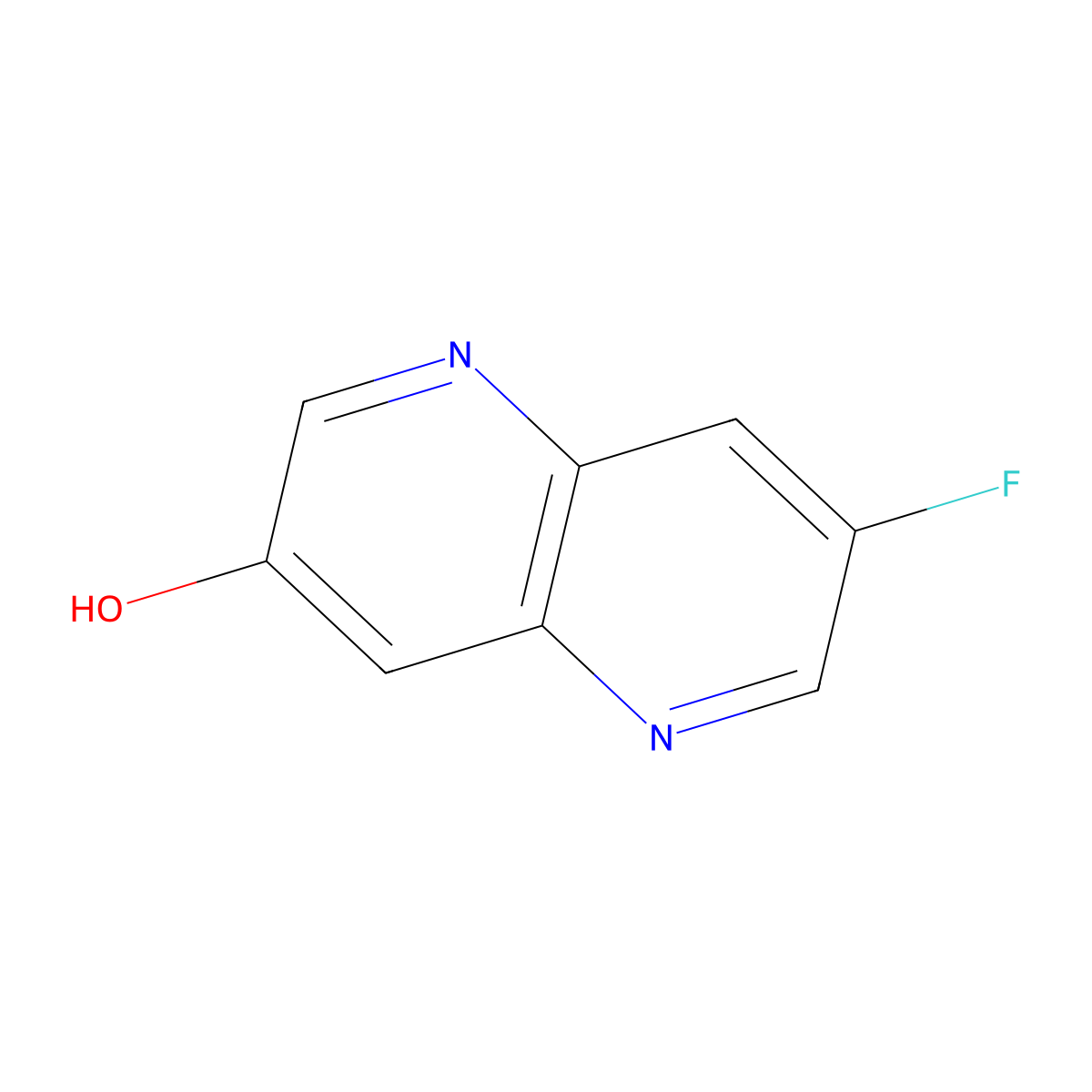 7-Fluoro-1,5-naphthyridin-3-ol molecular structure, CAS 2089651-43-2