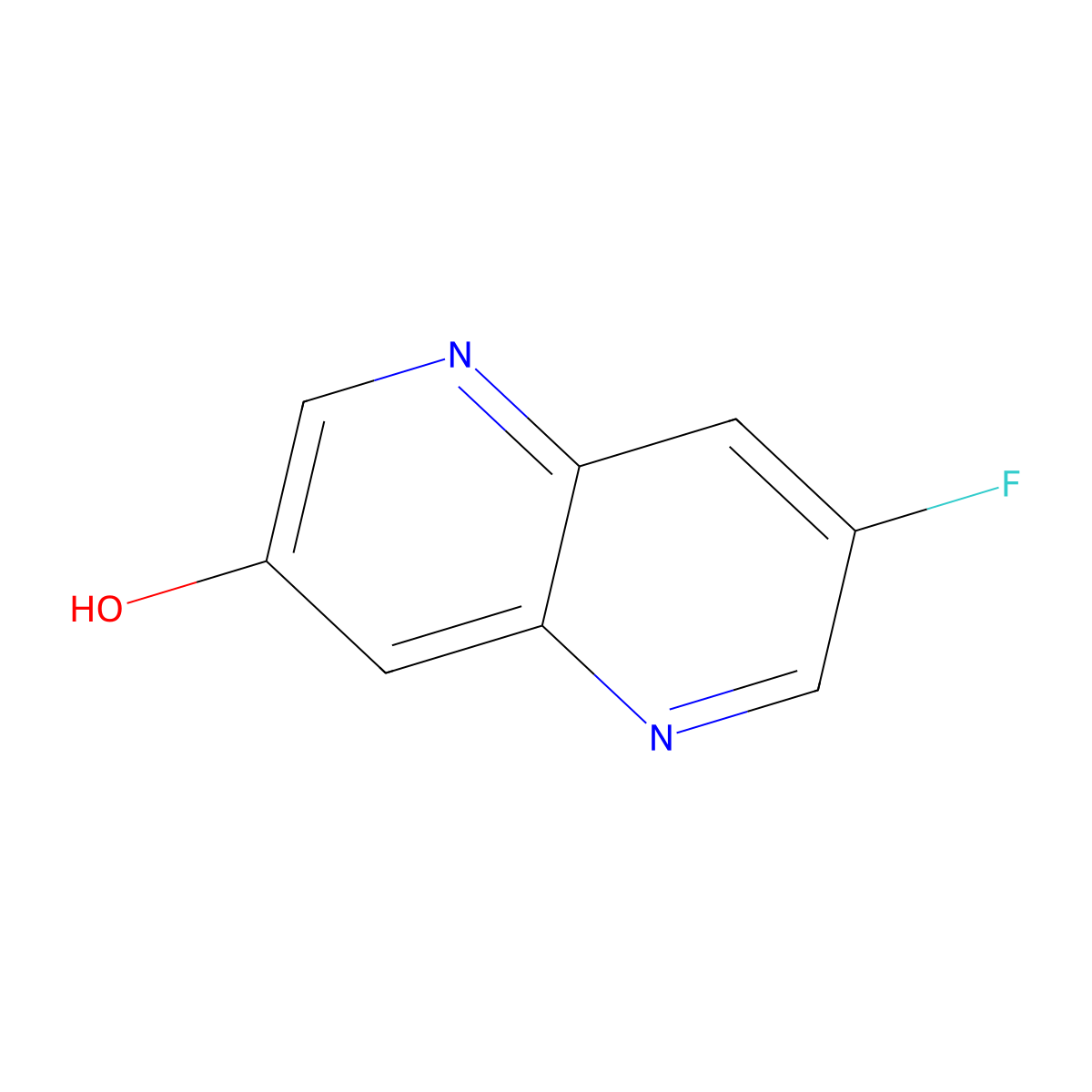 7-Fluoro-1,5-naphthyridin-3-ol molecular structure, CAS 2089651-43-2