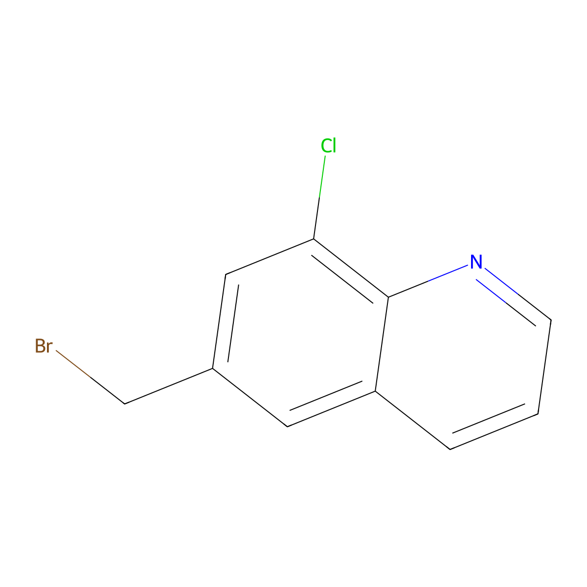 6-(Bromomethyl)-8-chloroquinoline molecular structure, CAS 2089651-71-6