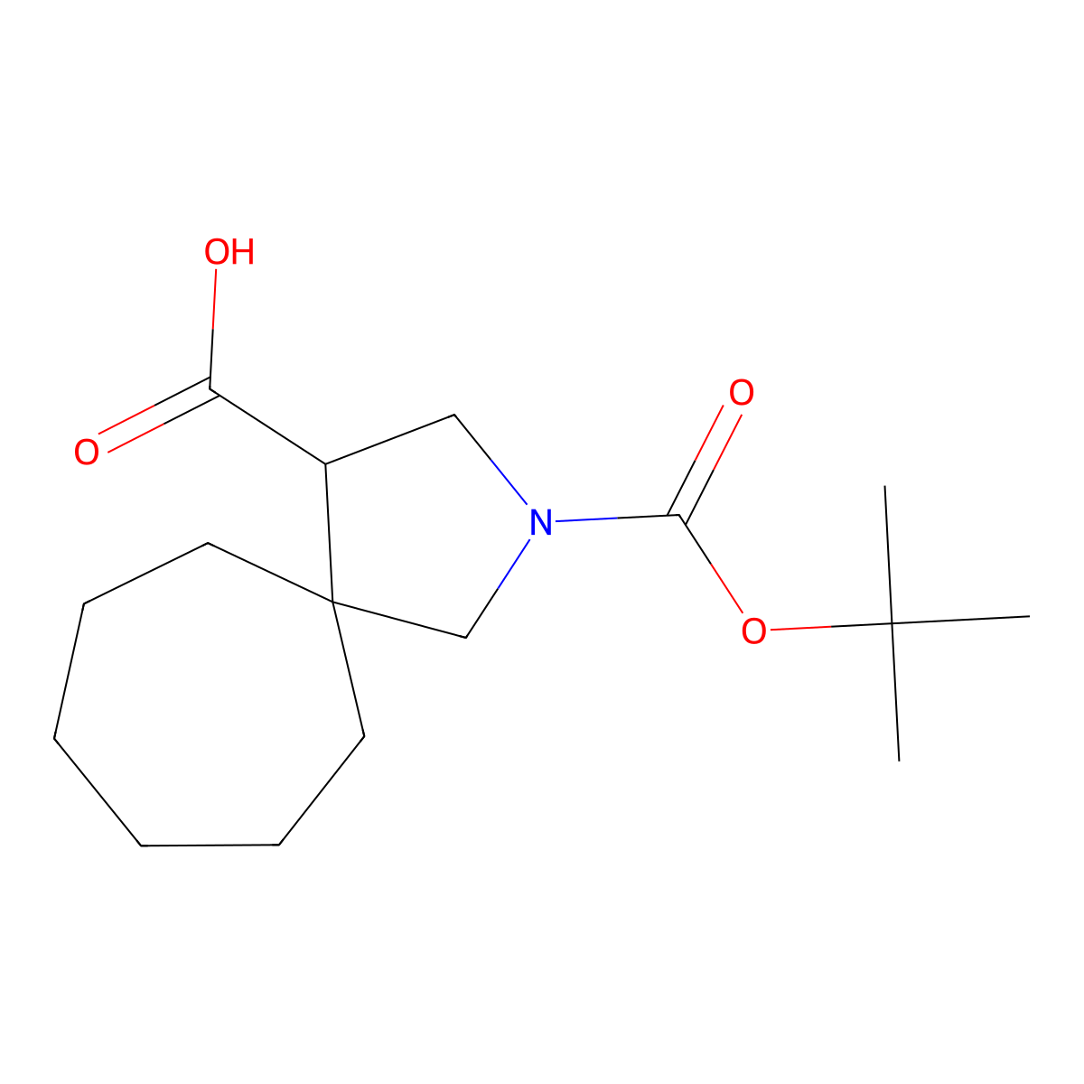 2-[(Tert-butoxy)carbonyl]-2-azaspiro[4.6]undecane-4-carboxylic acid molecular structure, CAS 2089651-88-5