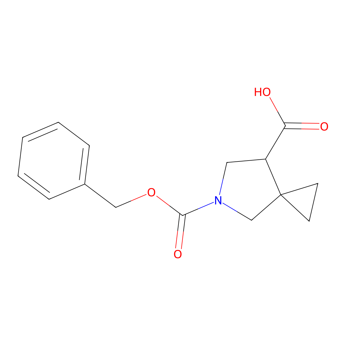 5-((Benzyloxy)carbonyl)-5-azaspiro[2.4]heptane-7-carboxylic acid molecular structure, CAS 2089652-09-3