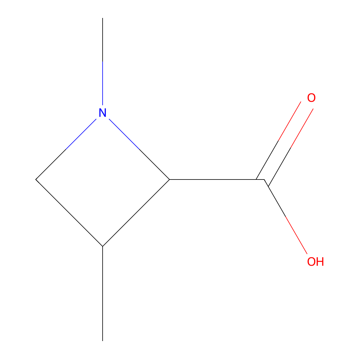 1,3-Dimethylazetidine-2-carboxylic acid molecular structure, CAS 2089669-19-0