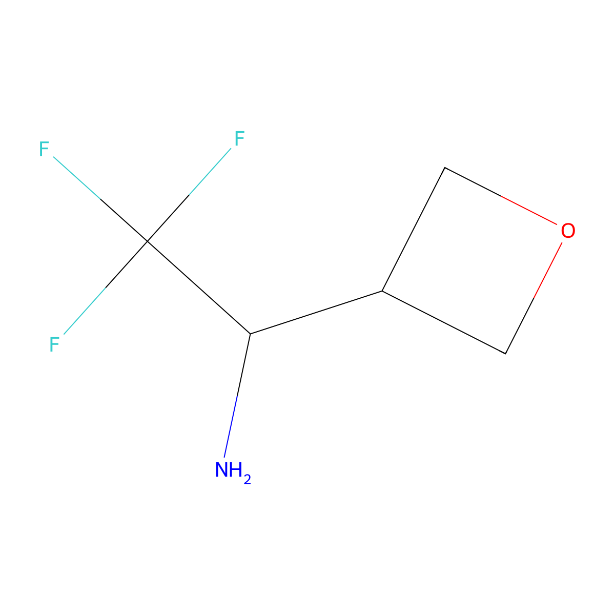 (S)-2,2,2-Trifluoro-1-(oxetan-3-YL)ethan-1-amine molecular structure, CAS 2089671-14-5