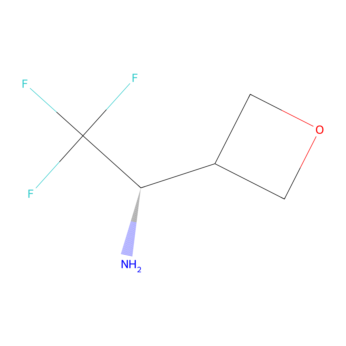(S)-2,2,2-Trifluoro-1-(oxetan-3-YL)ethan-1-amine molecular structure, CAS 2089671-14-5