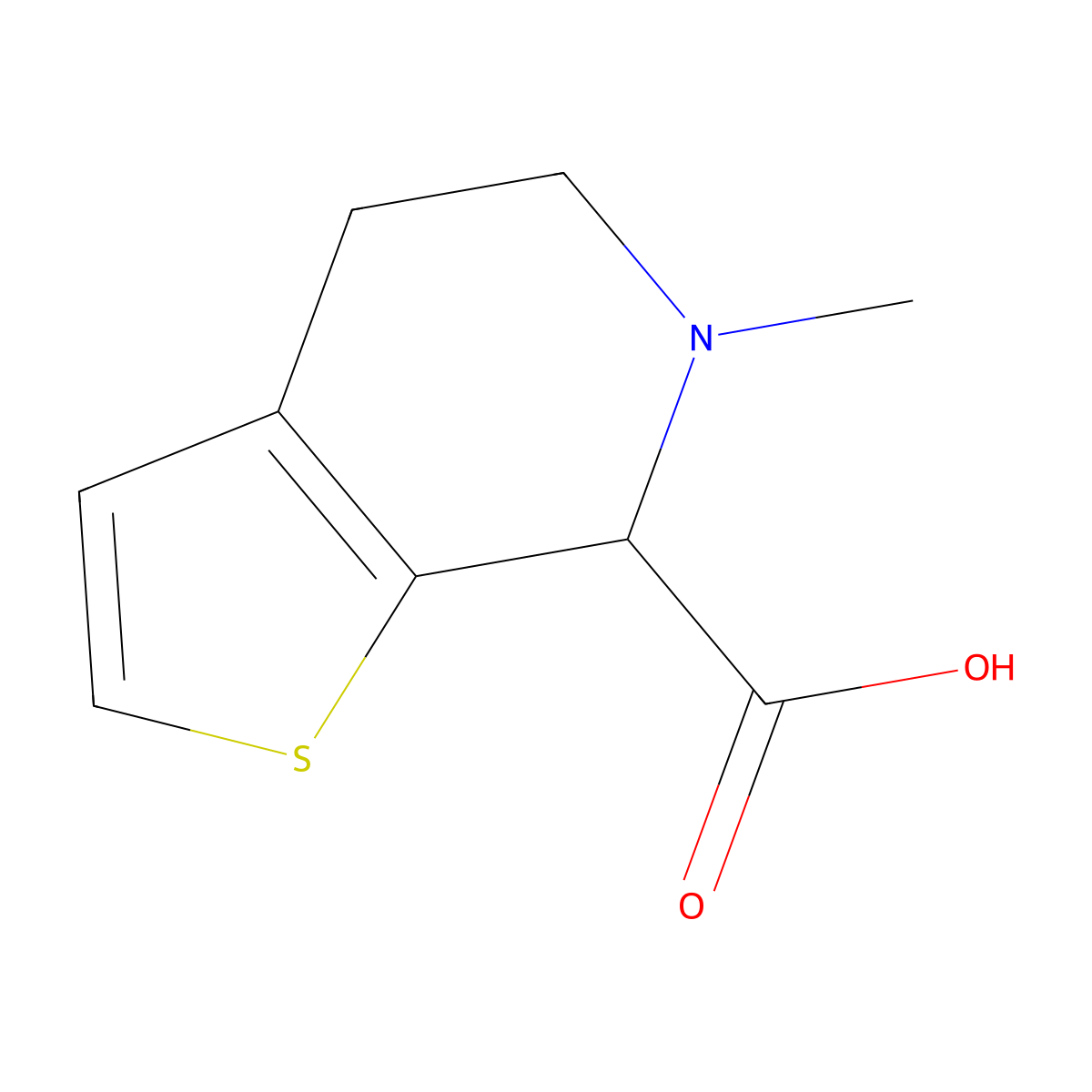 6-Methyl-4H,5H,6H,7H-thieno[2,3-c]pyridine-7-carboxylic acid molecular structure, CAS 2089676-58-2
