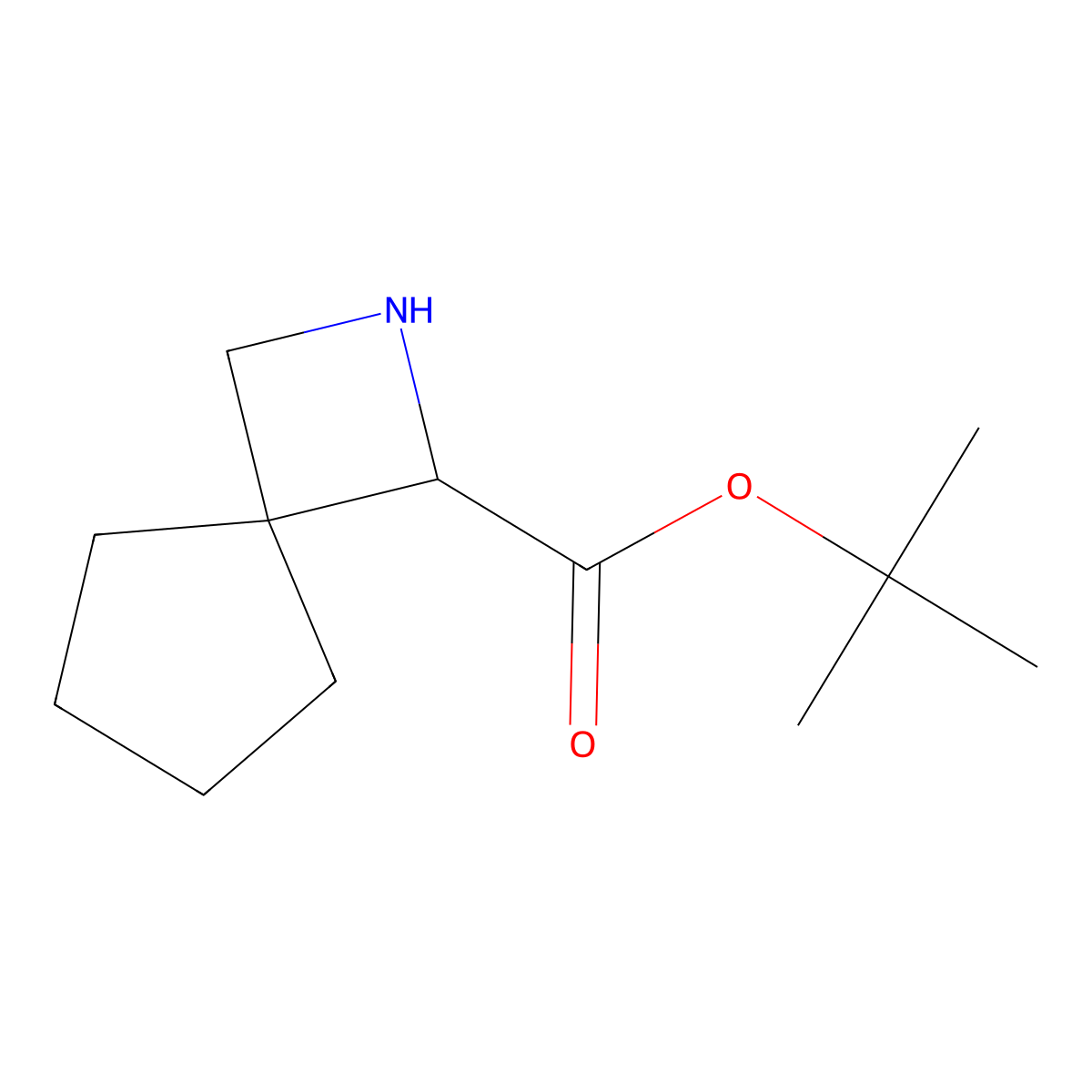 Tert-butyl 2-azaspiro[3.4]octane-1-carboxylate molecular structure, CAS 2089692-96-4