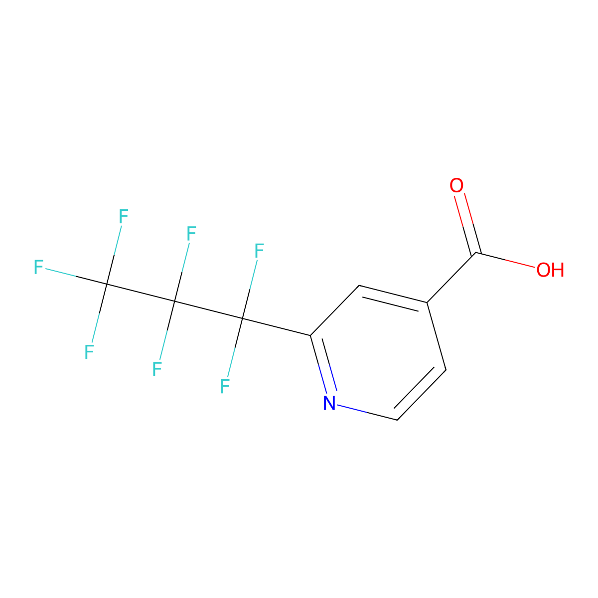 2-(Heptafluoropropyl)pyridine-4-carboxylic acid molecular structure, CAS 20897-65-8