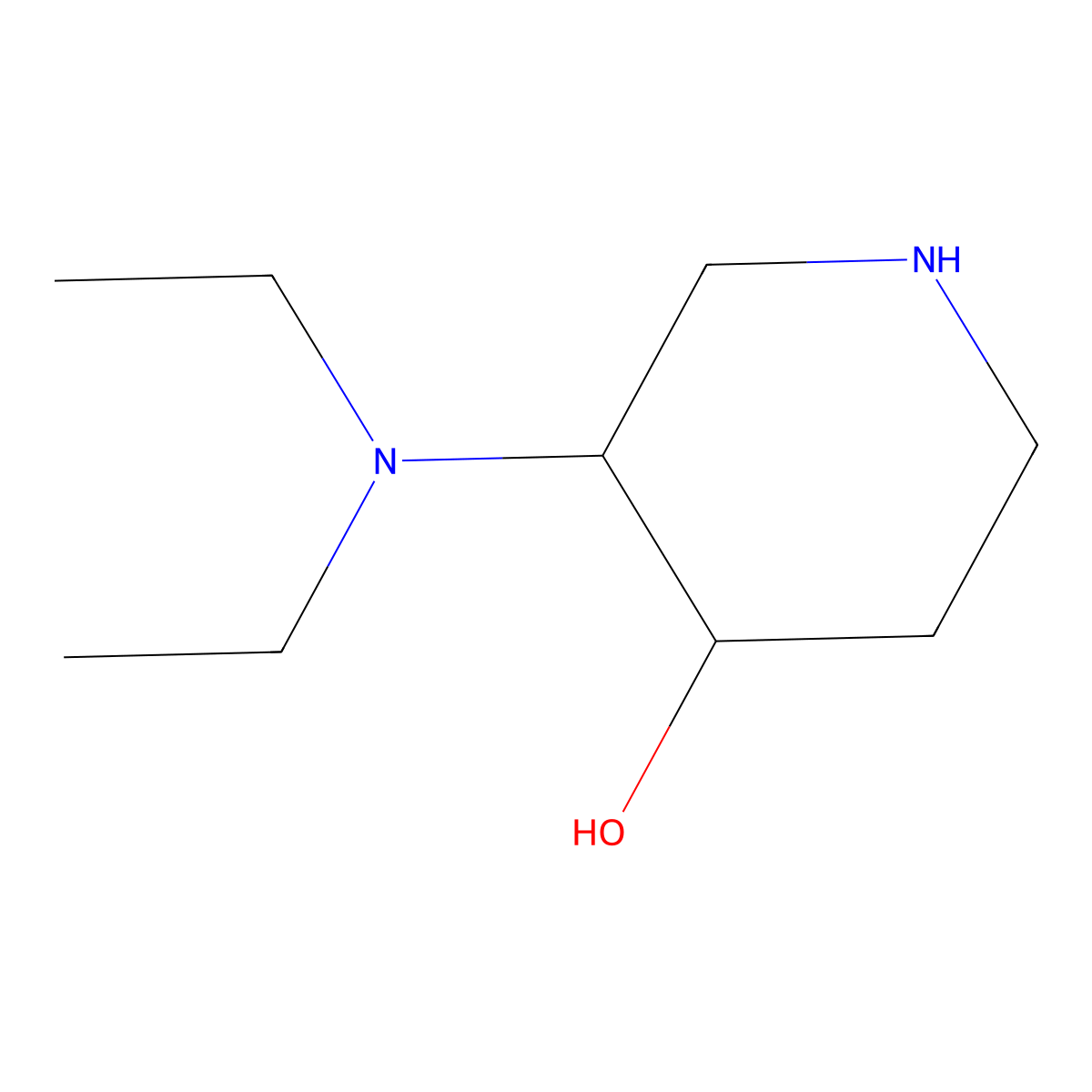3-(Diethylamino)piperidin-4-ol molecular structure, CAS 2089705-96-2