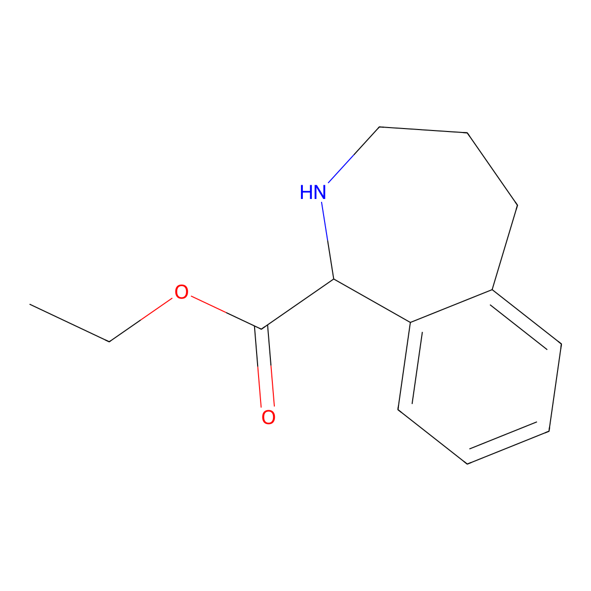ethyl 2,3,4,5-tetrahydro-1H-2-benzazepine-1-carboxylate molecular structure, CAS 2089708-78-9