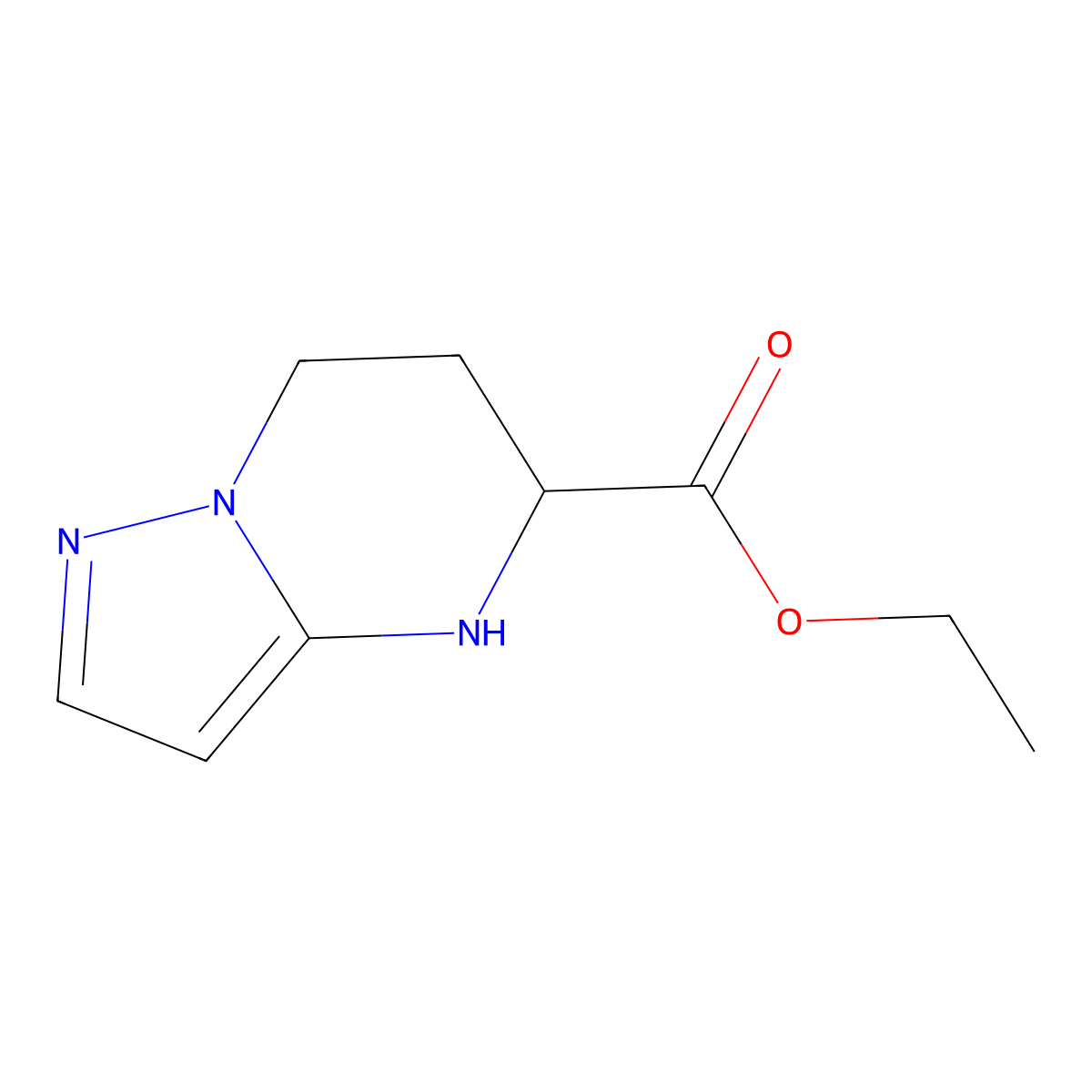 ethyl 4H,5H,6H,7H-pyrazolo[1,5-a]pyrimidine-5-carboxylate molecular structure, CAS 2089711-37-3