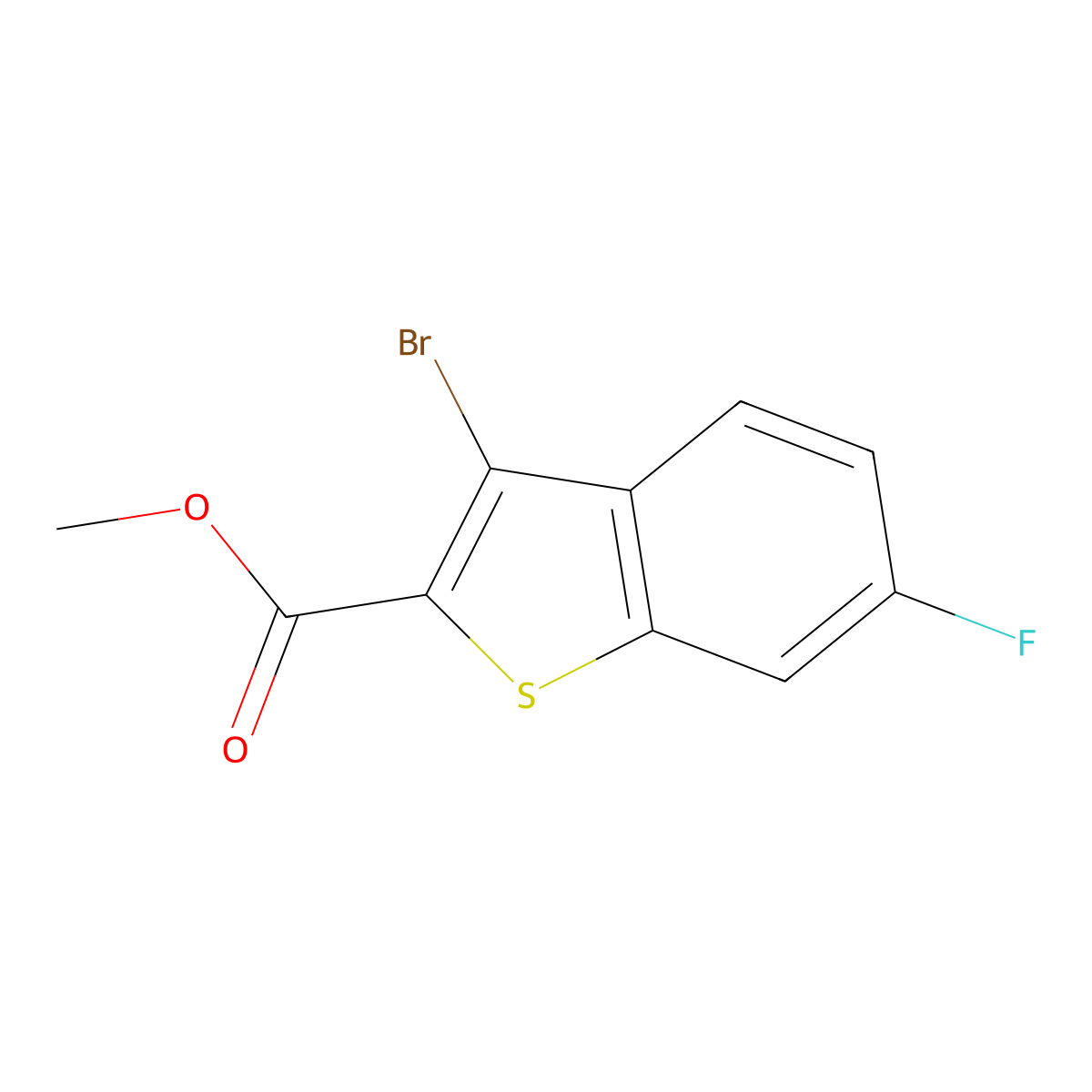 Methyl 3-bromo-6-fluorobenzo[b]thiophene-2-carboxylate molecular structure, CAS 2089731-45-1