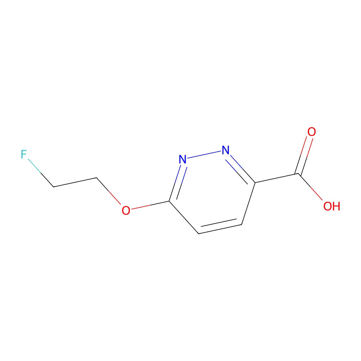 6-(2-Fluoroethoxy)pyridazine-3-carboxylic acid molecular structure, CAS 2089732-11-4