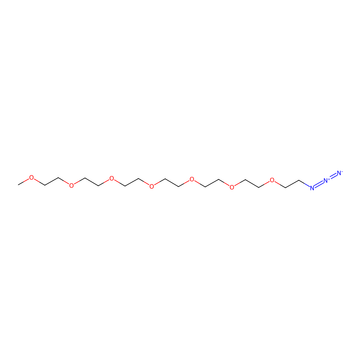 m-PEG7-Azide molecular structure, CAS 208987-04-6