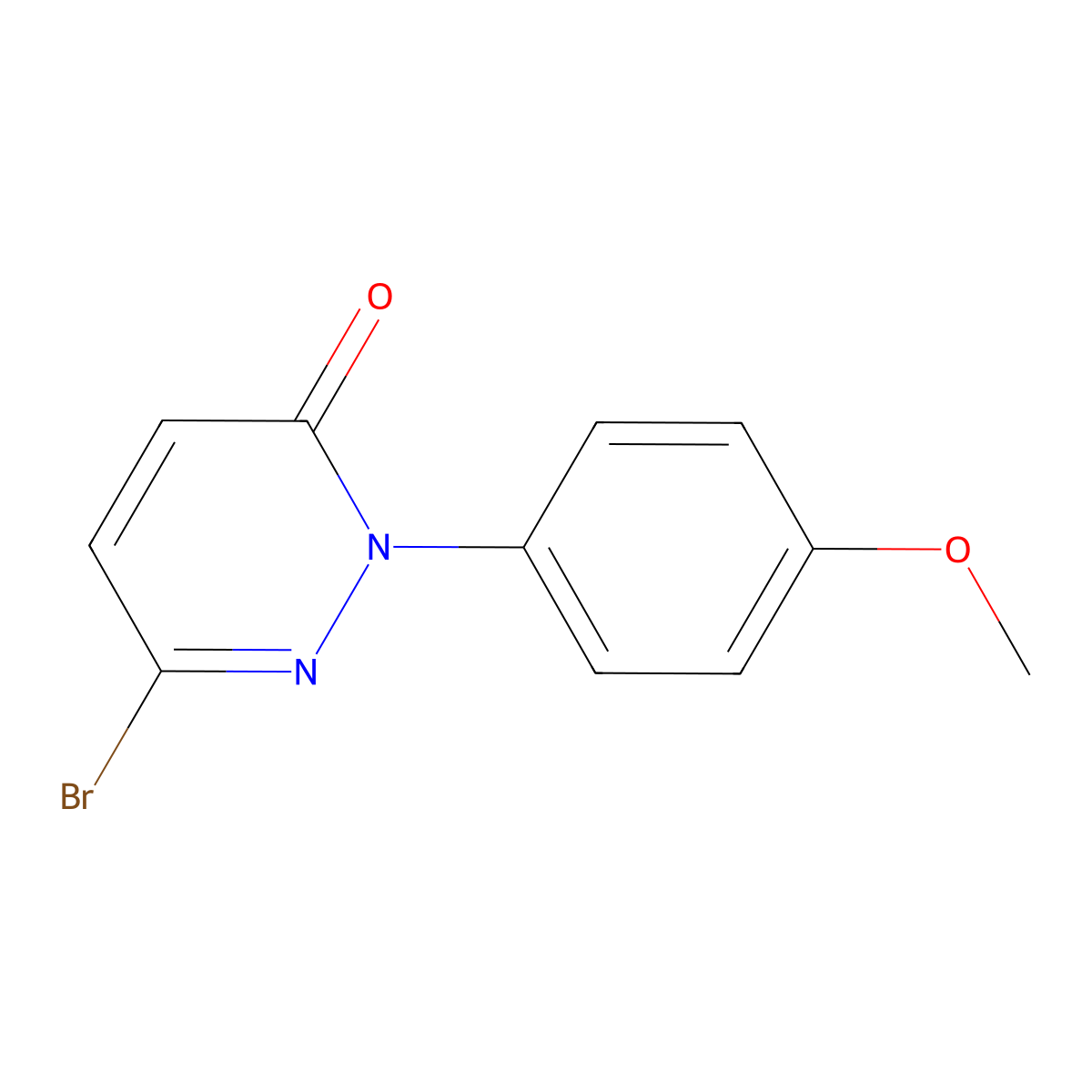 6-Bromo-2-(4-methoxyphenyl)pyridazin-3(2H)-one molecular structure, CAS 2089917-69-9