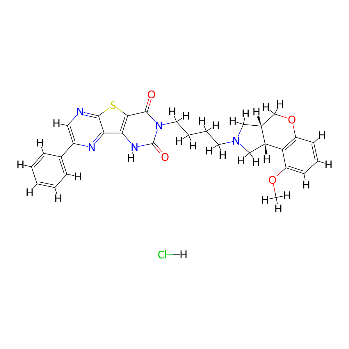 Fiduxosin Hydrochloride molecular structure, CAS 208992-74-9