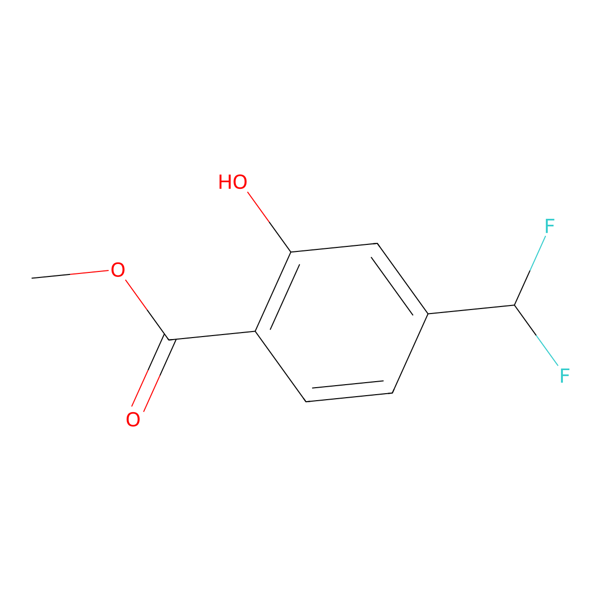 Methyl 4-(Difluoromethyl)-2-hydroxybenzoate molecular structure, CAS 2089979-26-8