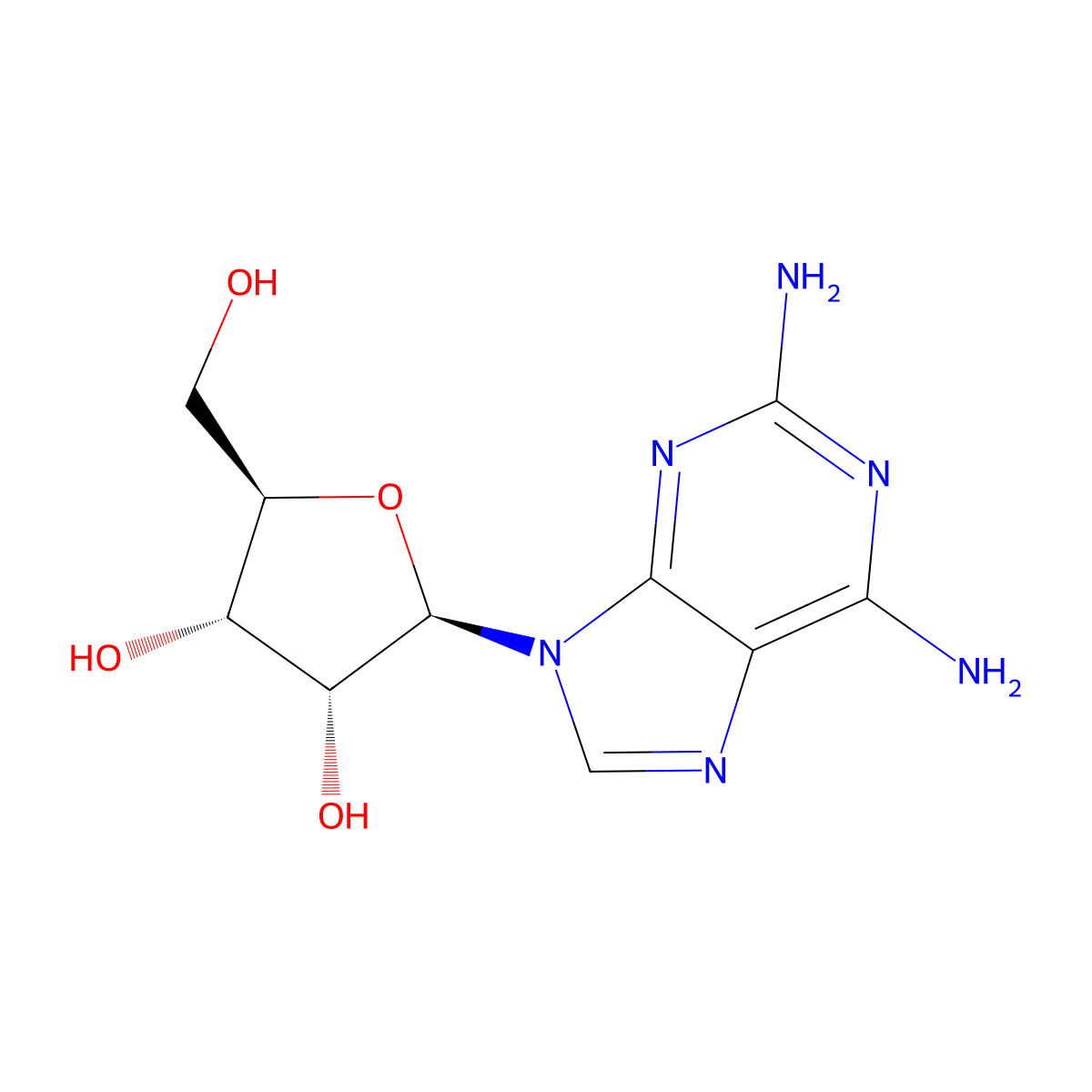 2-Aminoadenosine molecular structure, CAS 209-61-0