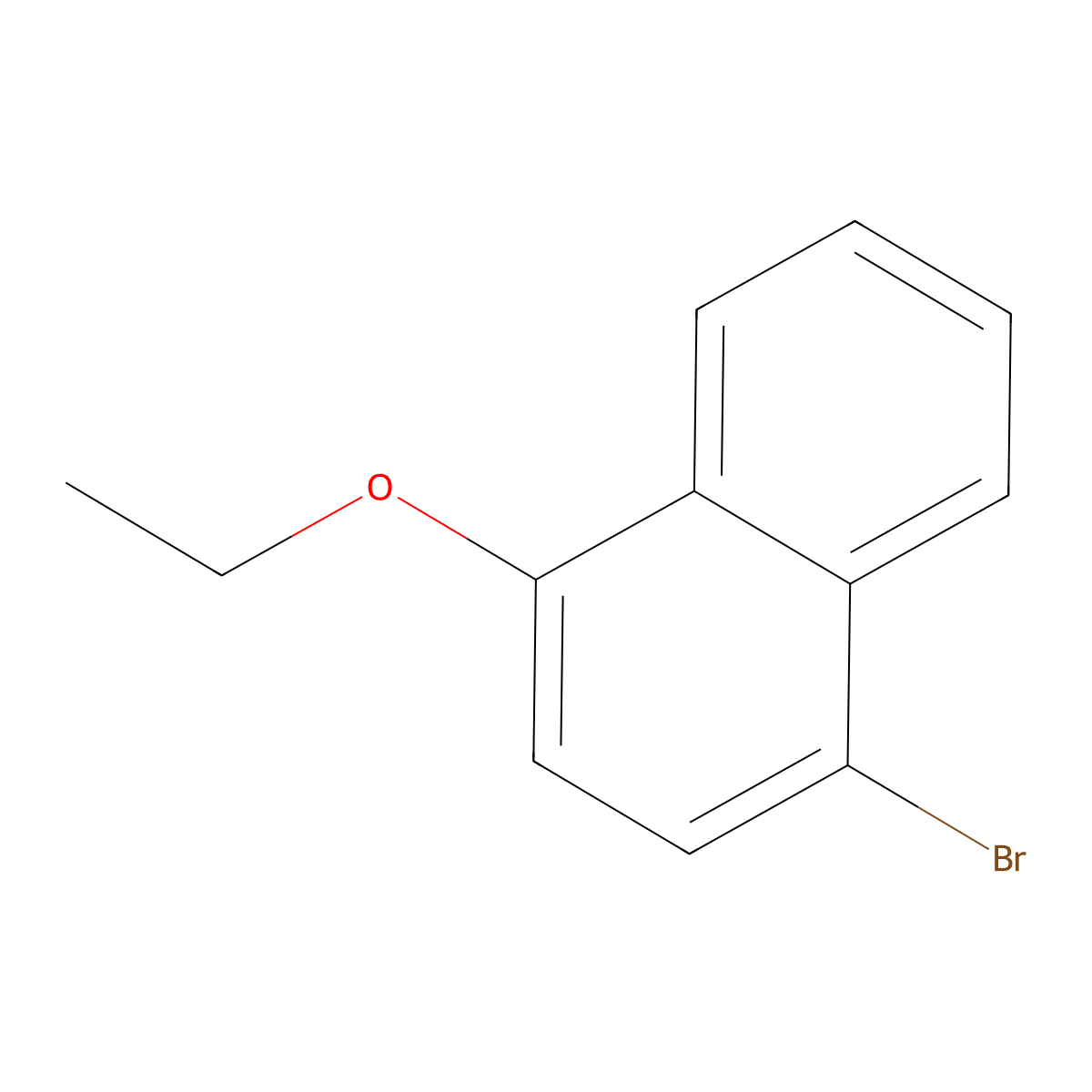 1-Bromo-4-ethoxynaphthalene molecular structure, CAS 20900-22-5