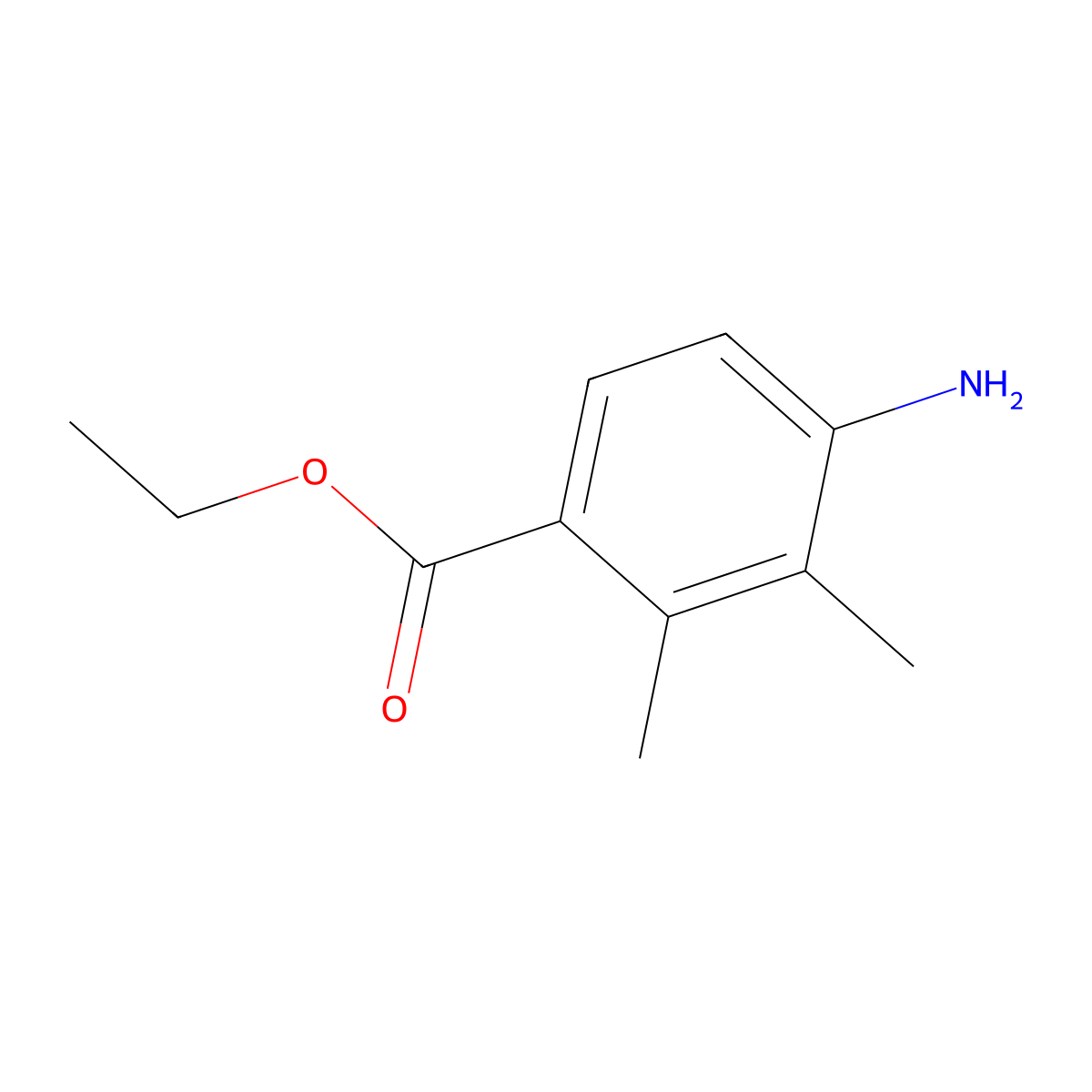 Ethyl 4-amino-2,3-dimethylbenzoate molecular structure, CAS 2090017-00-6