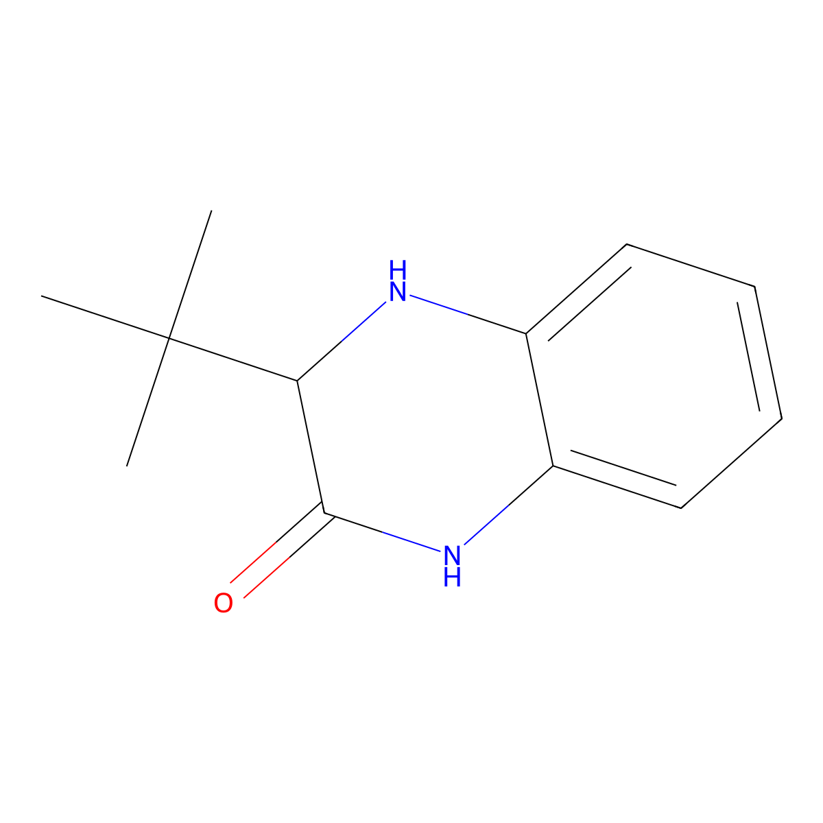 (3R)-3-tert-butyl-1,2,3,4-tetrahydroquinoxalin-2-one molecular structure, CAS 2090026-70-1