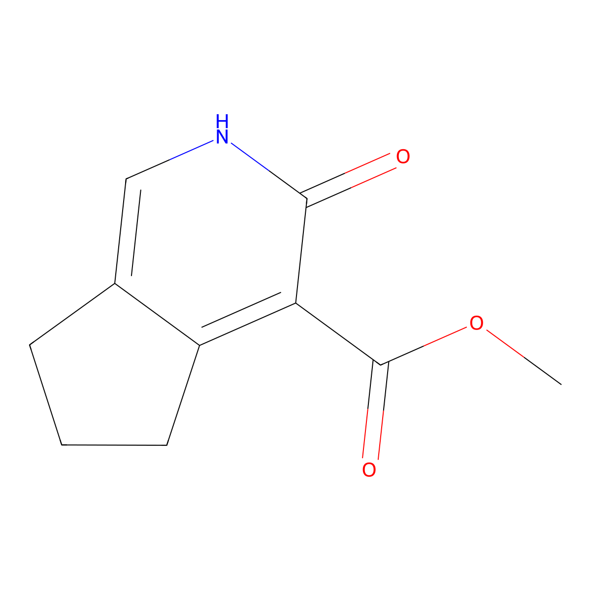 Methyl 3-Hydroxy-6,7-dihydro-5H-cyclopenta[c]pyridine-4-carboxylate molecular structure, CAS 2090029-00-6