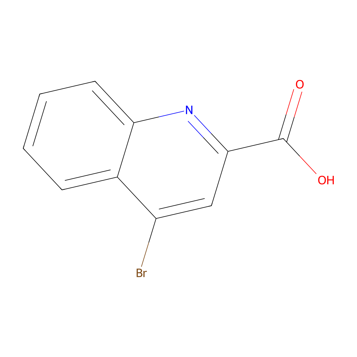 4-Bromoquinoline-2-carboxylic acid molecular structure, CAS 209003-46-3