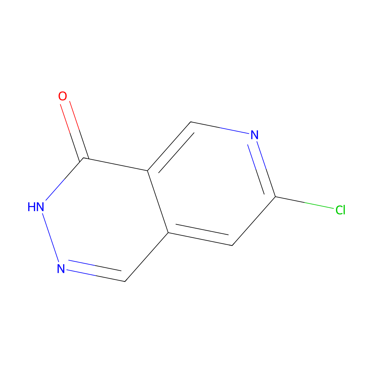 7-Chloropyrido[3,4-d]pyridazin-4(3H)-one molecular structure, CAS 2090040-09-6