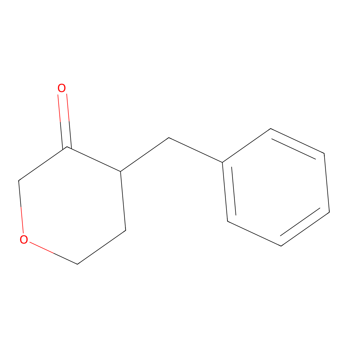4-Benzyloxan-3-one molecular structure, CAS 2090083-45-5