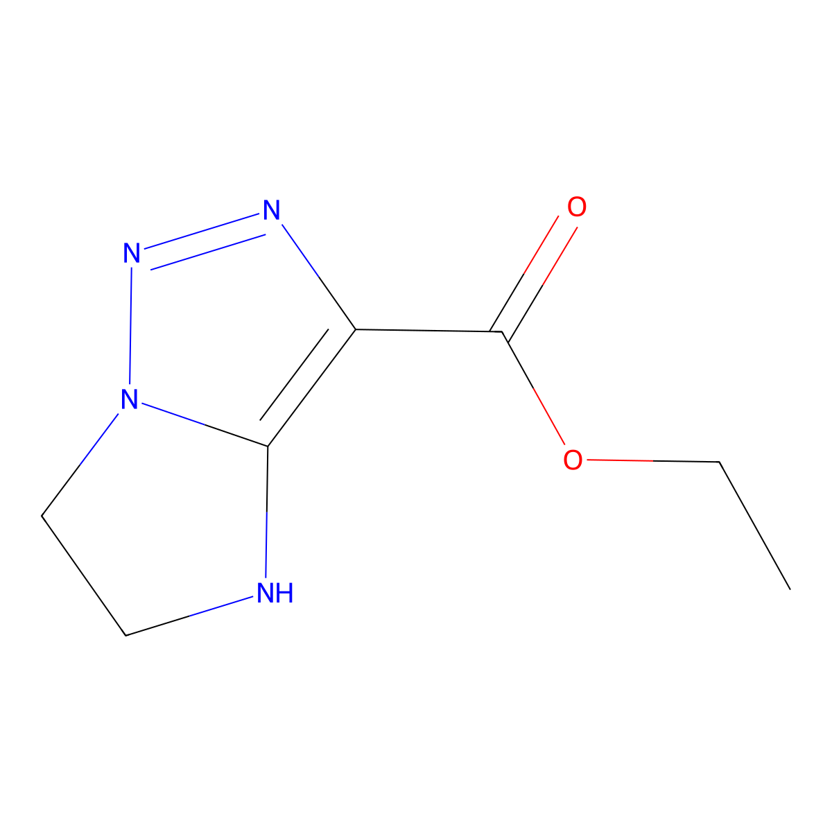 ethyl 4H,5H,6H-imidazo[1,2-c][1,2,3]triazole-3-carboxylate molecular structure, CAS 2090094-19-0